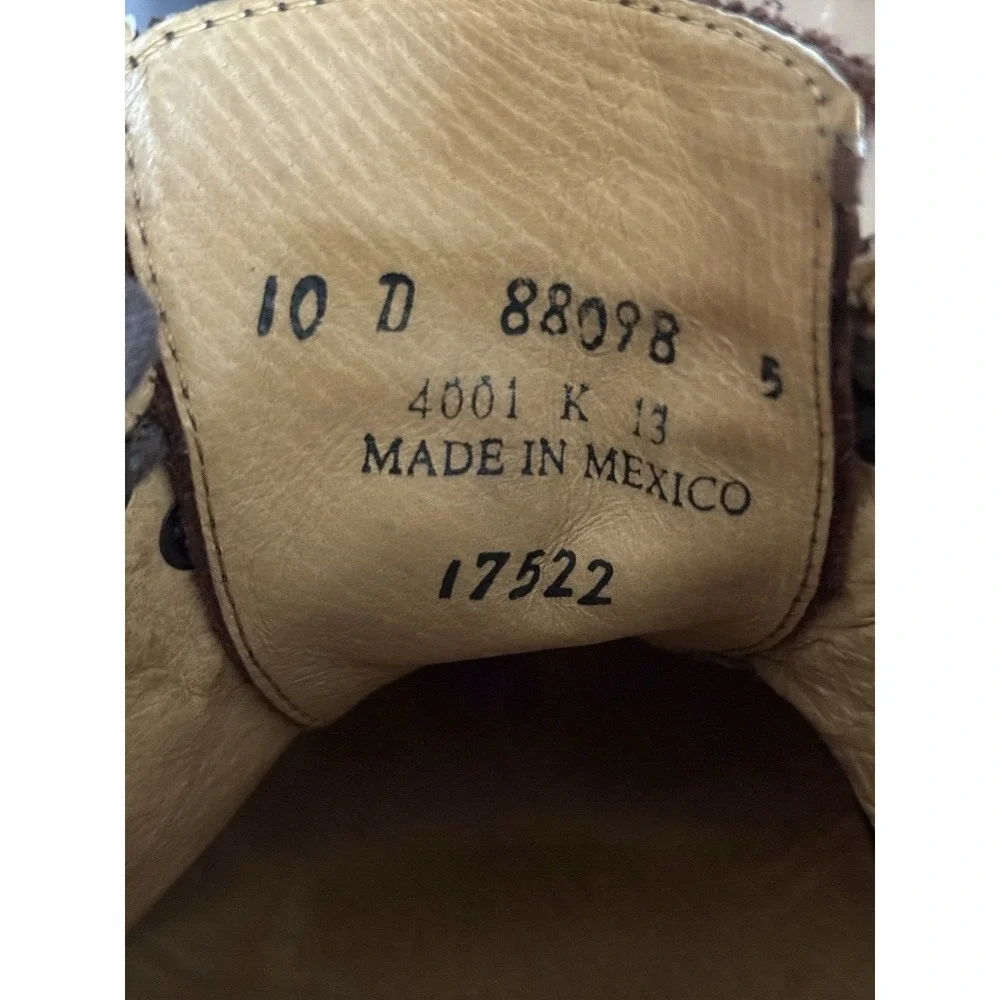 FRYE Mens Jim Saddle Indigo Suede Brown Leather Oxford Dress Casual Shoes Sz 10M